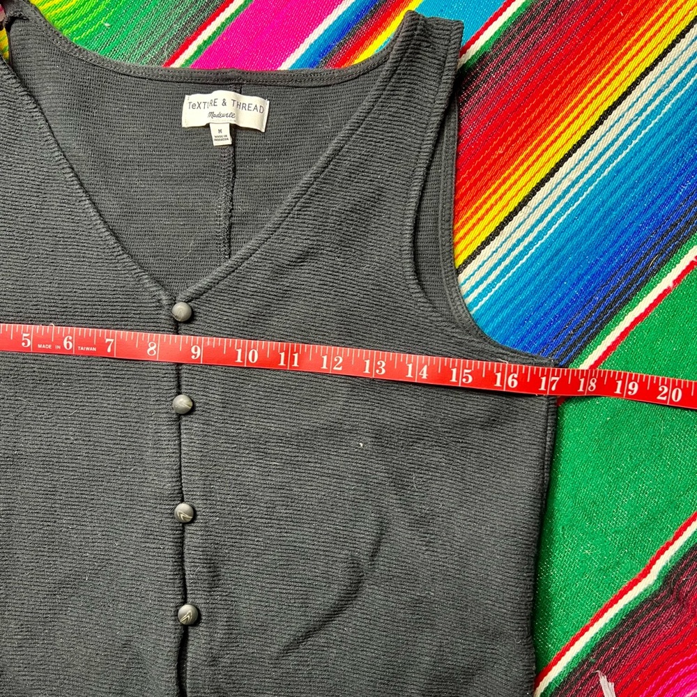 Texture & Thread | Button-Front Tie Tank Top - Picture 2 of 9